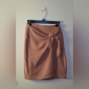 NWT Banana Republic Mini Blush Faux Wrap Pencil Skirt, Size 4